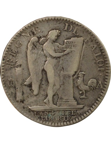Louis XVI Au Génie 1 ecu Argent 1792 A - Paris