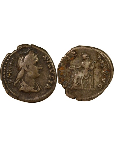 Rome Empire Sabine 1 denier Argent 129 R Rome