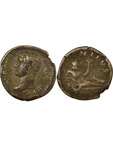 Rome Empire Hadrien Nil 1 denier Argent 136 R Rome