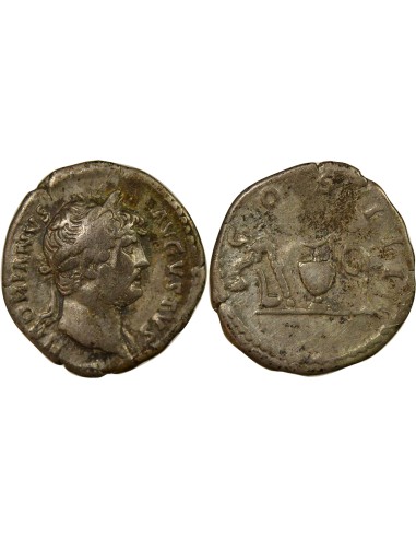 Rome Empire Hadrien Instruments Pontificaux 1 denier Argent 125/128 R Rome