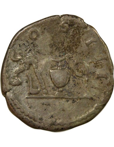 Rome Empire Hadrien Instruments Pontificaux 1 denier Argent 125/128 R Rome