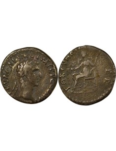 Rome Empire Nerva Fortuna Assise 1 denier Argent 97 R Rome