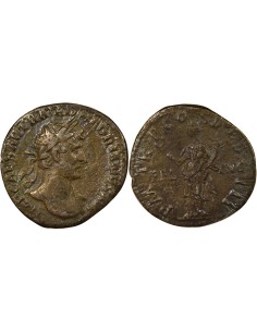 Rome Empire Hadrien Felicitas debout 1 denier Argent 118 R Rome