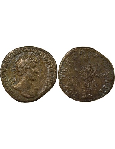 Rome Empire Hadrien Felicitas debout 1 denier Argent 118 R Rome
