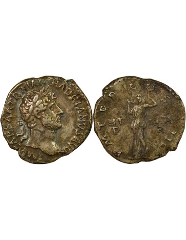 Rome Empire Hadrien Hilaritas 1 denier Argent 124 R Rome
