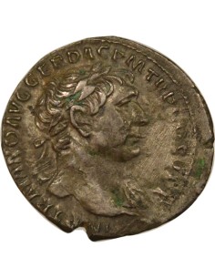 Rome Empire Trajan Trophée Dace 1 denier Argent 107 R Rome 2