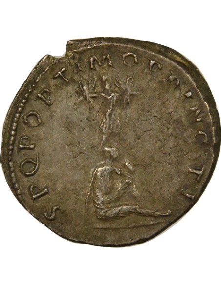 Rome Empire Trajan Trophée Dace 1 denier Argent 107 R Rome