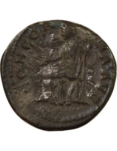 Rome Empire Sabine Concordia assise 1 denier Argent 129 R Rome