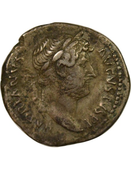 Rome Empire Hadrien Abundantia assise 1 denier Argent 128 R Rome