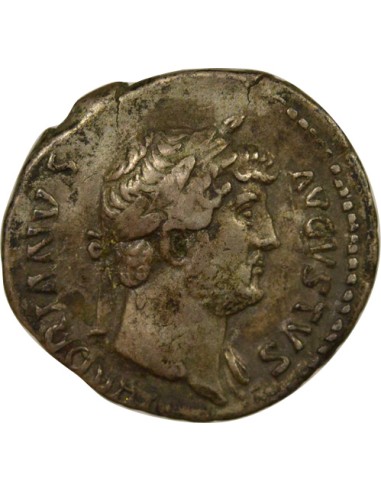 Rome Empire Hadrien Hercule assis 1 denier Argent 126 R Rome