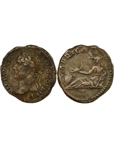 Rome Empire Hadrien Afrique 1 denier Argent 136 R Rome