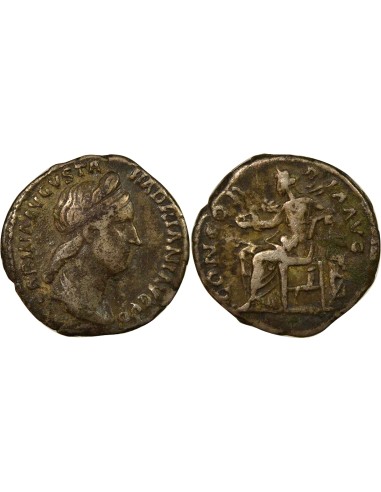 Rome Empire Sabine Concordia assise 1 denier Argent 129 R Rome