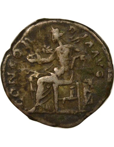 Rome Empire Sabine Concordia assise 1 denier Argent 129 R Rome