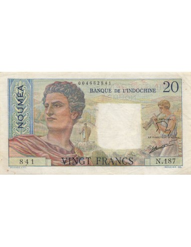 Nle Calédonie 20 francs 1963