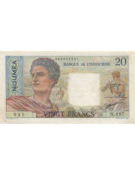 Nle Calédonie 20 francs 1963