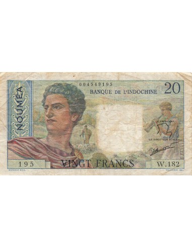 Nle Calédonie 20 francs 1963