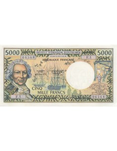 Nle Calédonie Louis Antoine Bougainville 5000 francs 1971