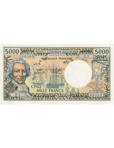 Nle Calédonie Louis Antoine Bougainville 5000 francs 1971
