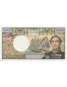 Nle Calédonie Louis Antoine Bougainville 5000 francs 1971 2