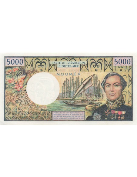 Nle Calédonie Louis Antoine Bougainville 5000 francs 1971
