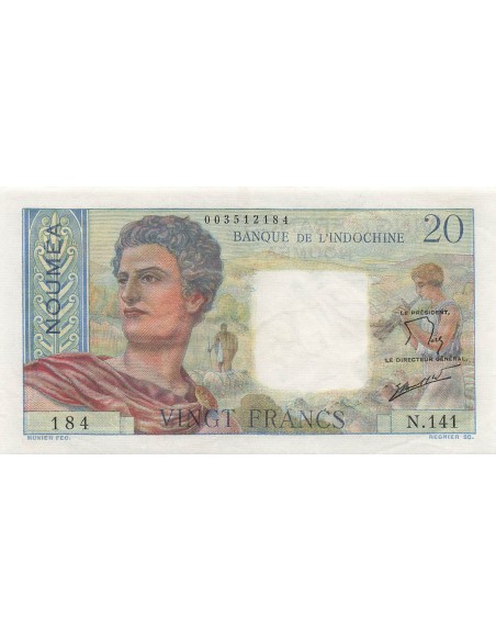 Nle Calédonie 20 francs 1963