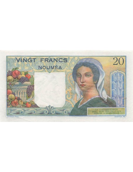 Nle Calédonie 20 francs 1963