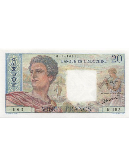 Nle Calédonie 20 francs 1963