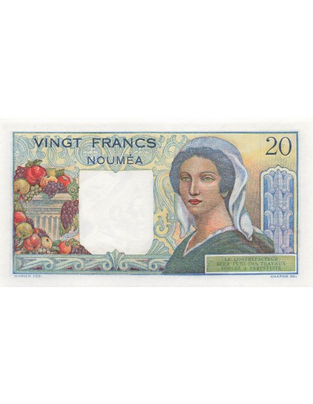 Nle Calédonie 20 francs 1963