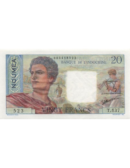 Nle Calédonie 20 francs 1963