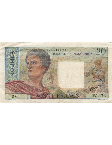 Nle Calédonie 20 francs 1963