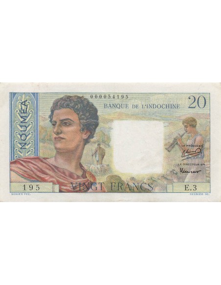 Nle Calédonie 20 francs 1951