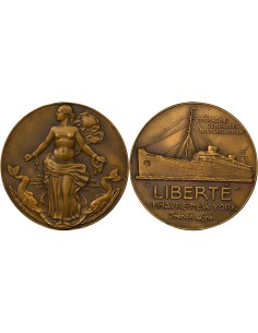 Cie Gén. Transatlantique 1 jeton Bronze A Paris