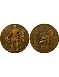 Cie Générale Transatlantique 1 jeton Bronze 1932 A Paris