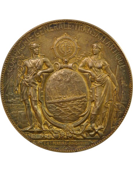 Cie Générale Transatlantique 1 jeton Vermeil 1928 A Paris