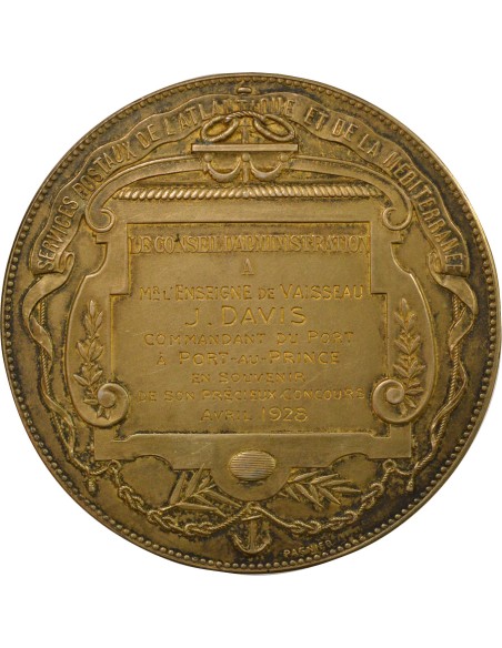 Cie Générale Transatlantique 1 jeton Vermeil 1928 A Paris