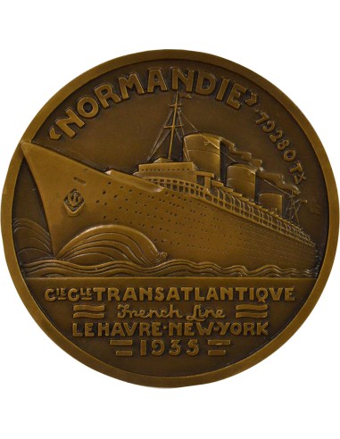 Cie Générale Transatlantique 1 jeton Bronze A Paris
