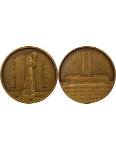 Canada Pèlerignage Canadien à Vimy 1 jeton Bronze 1936