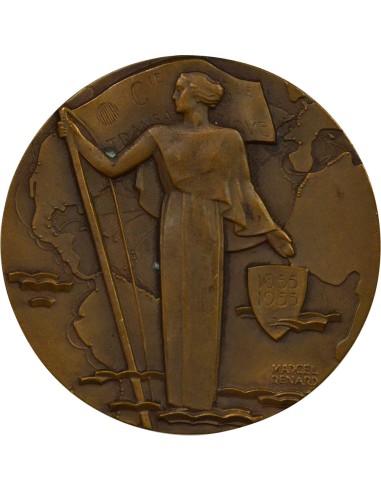 Centenaire 1 jeton Bronze 1955
