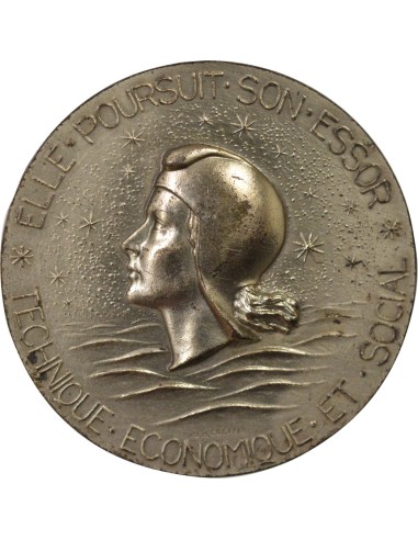 Compagnie Générale Transatlantique 1 jeton Argent 1962 A Paris