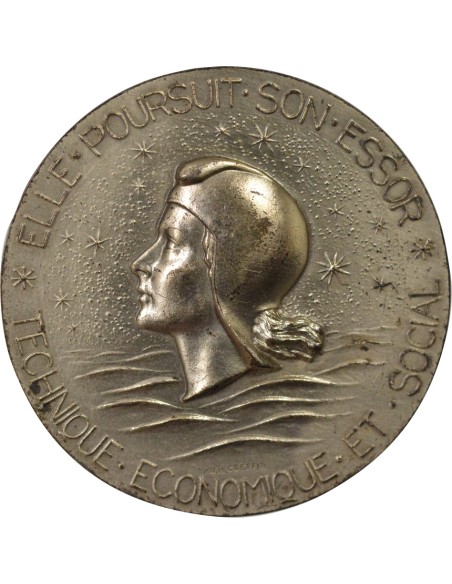 Compagnie Générale Transatlantique 1 jeton Argent 1962 A Paris