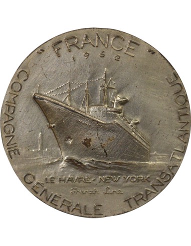 Compagnie Générale Transatlantique 1 jeton Argent 1962 A Paris