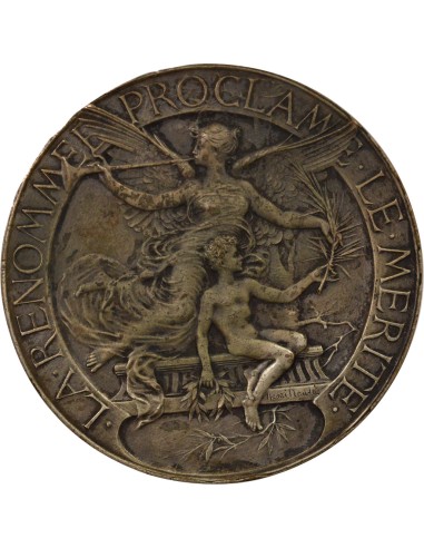 Exposition Nationale de Tours 1 jeton Bronze Argenté 1892