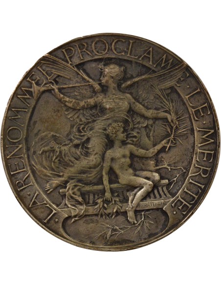 Exposition Nationale de Tours 1 jeton Bronze Argenté 1892