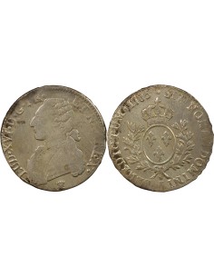 Louis XVI Au Buste Habillé 1 écu Argent 1785 I Limoges