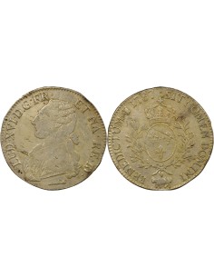 Louis XVI Au Buste Habillé 1 écu Argent 1787 Pau (Vache)