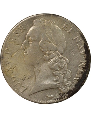 Louis XV au Bandeau 1 écu Argent 1746 A - Paris