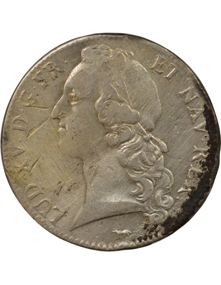 Louis XV au Bandeau 1 écu Argent 1746 A - Paris