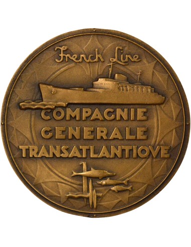 Cie Gén. Transatlantique 1 jeton Bronze A Paris