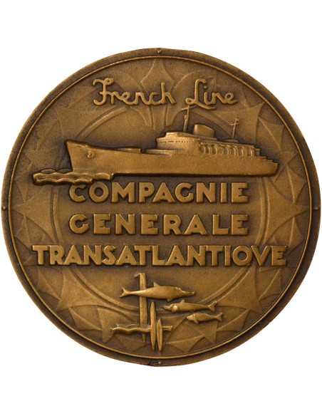 Cie Gén. Transatlantique 1 jeton Bronze A Paris