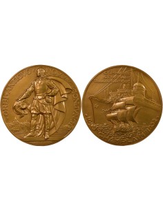 Cie Générale Transatlantique 1 jeton Bronze 1974